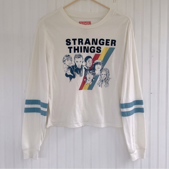 Netflix Tops - Netflix Stranger Things Retro Long sleeve Graphic Tee Boxy fit Size Medium